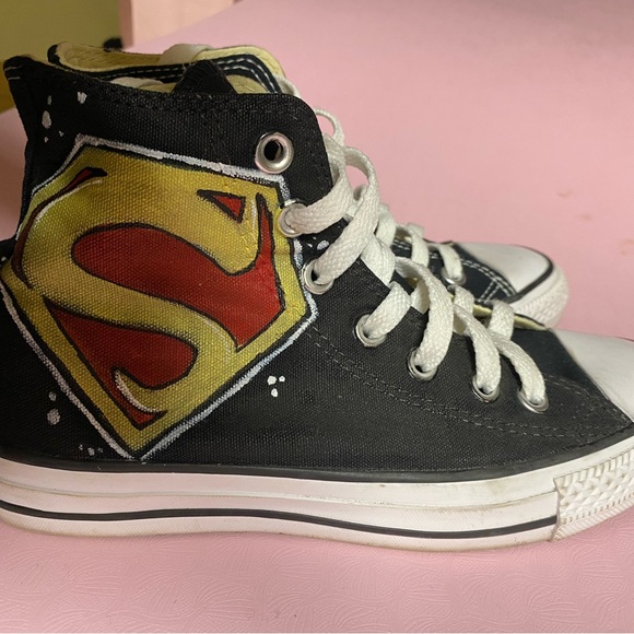 Converse Superhero High-Top Sneakers - Black and Multicolor - Picture 6 of 7